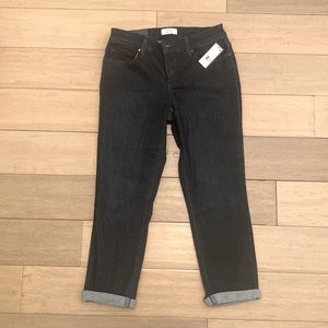 Crown & Ivy Moonlight denim crop year round dark-wash jeans sz4 reg NWT